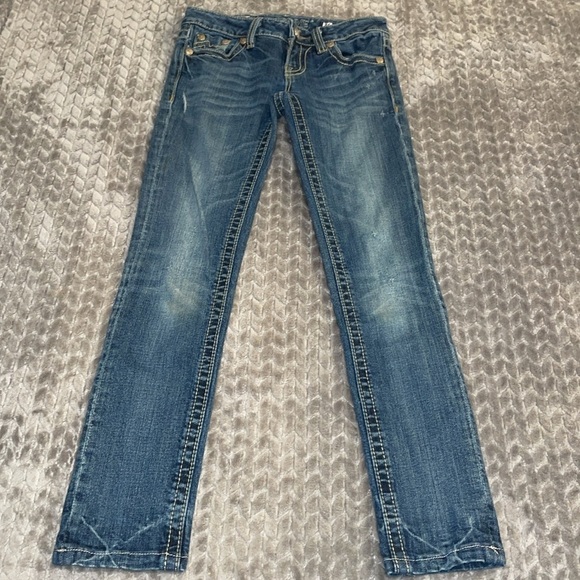 Miss Me Distressed Sunny Skinny Blue Denim Jeans. Size 26. - Picture 8 of 16